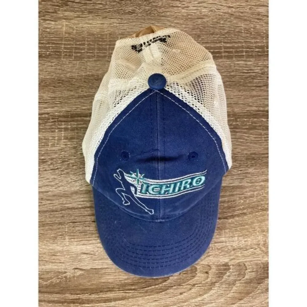 Mariners Seattle Hat Ichiro‎ Suzuki Kids Youth Size Cap MLB Baseball Boys Blue
